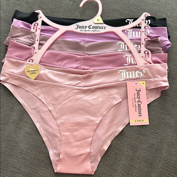 JUICY COUTURE Silky Panties 5pack Size M NWT - Picture 1 of 5